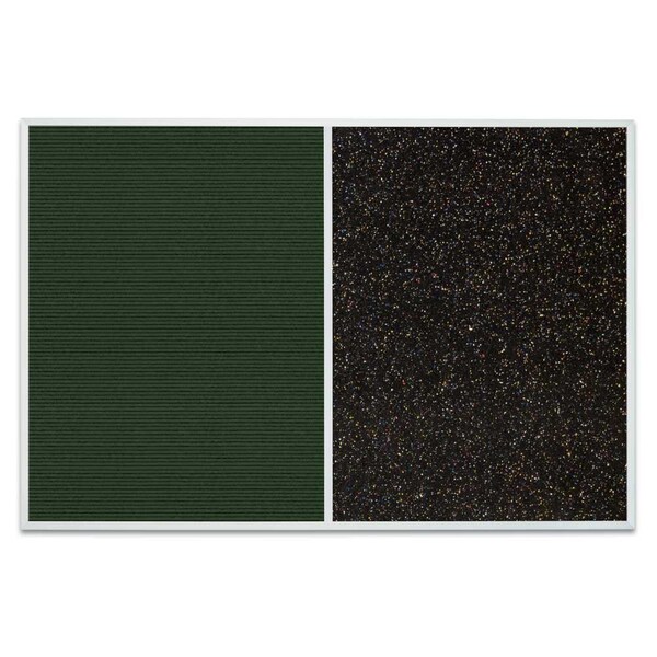 Sliding Door Indoor Enclosed Corkboard, 9